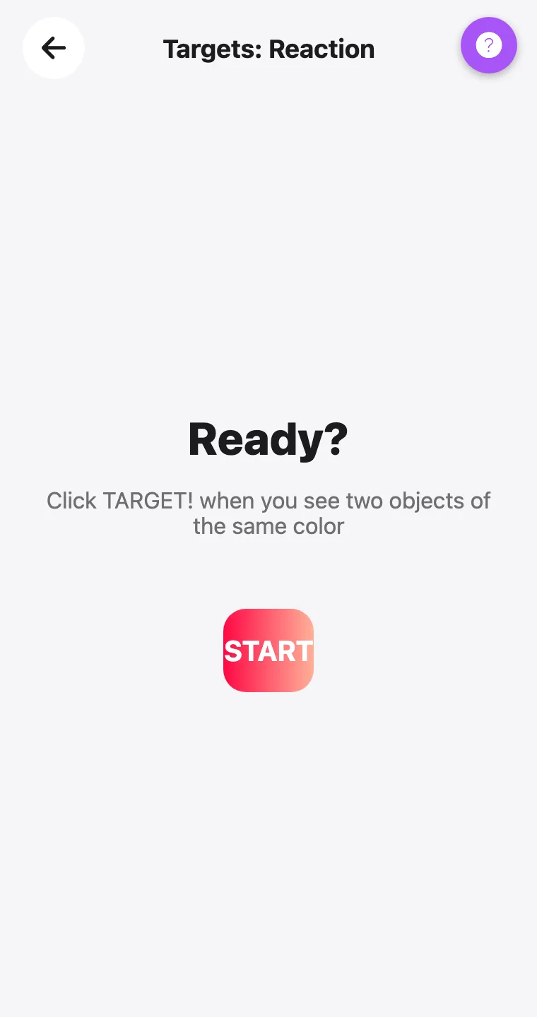 Targets: Reaction — screenshot