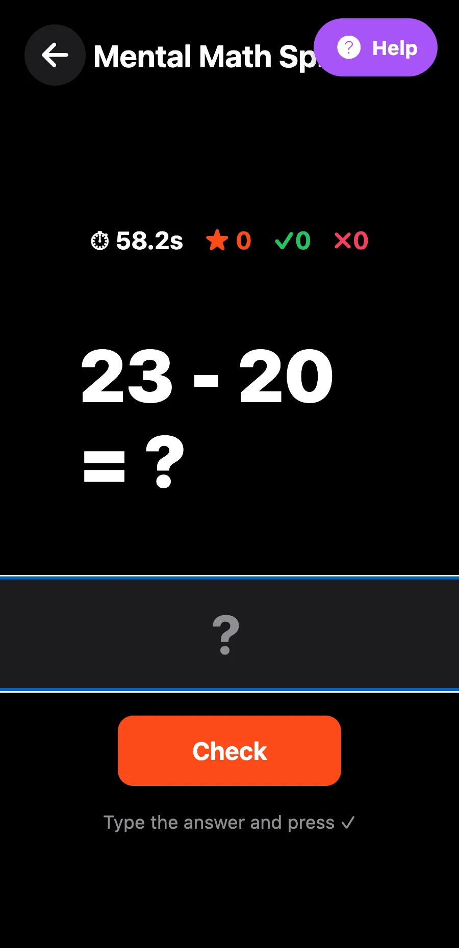 Math Sprint